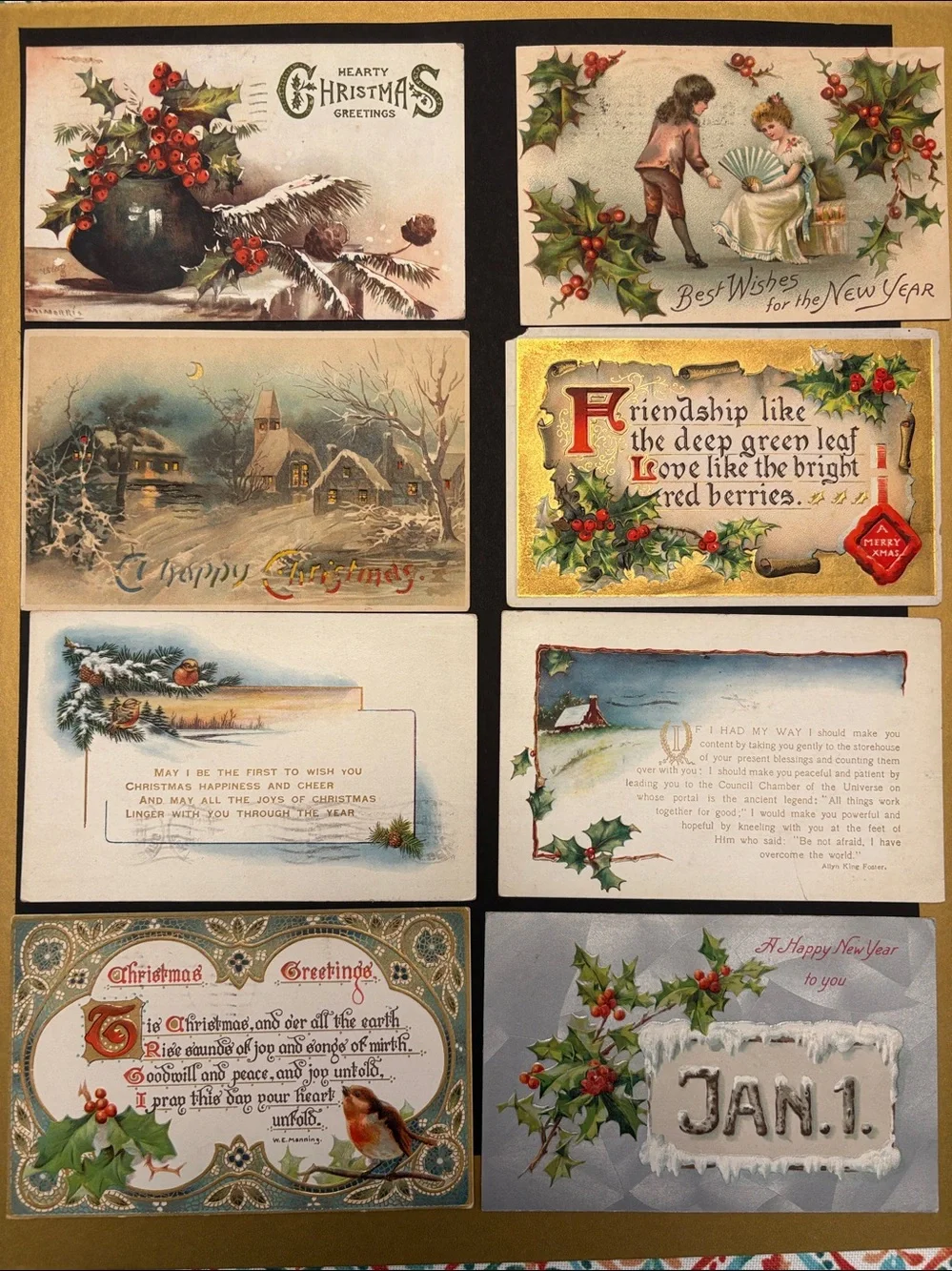 Lot 105: Vintage Christmas/New Year Post Cards